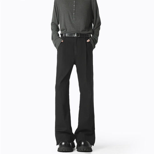 Damen elegante, weite Freizeithose mit feinen Falten und hochwertigen Materialien EB