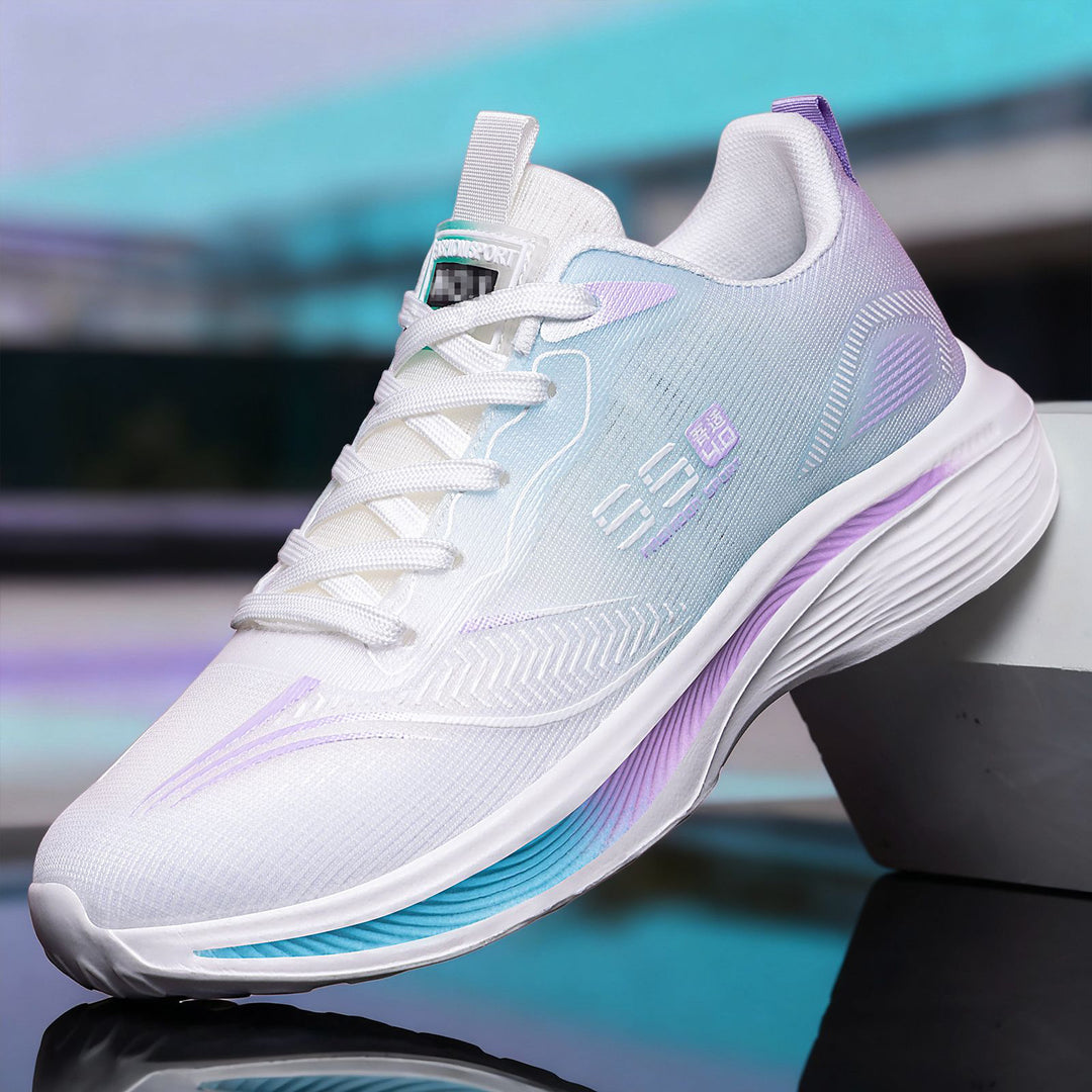 Damen Sportliche Lauf-Sneaker mit atmungsaktiver Mesh-Konstruktion und stoßdämpfendem Fußbett EB