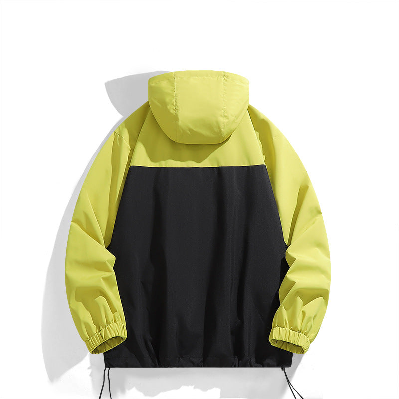 Damen winddichte Freizeitjacke mit verstellbarem Kapuzenkragen EB