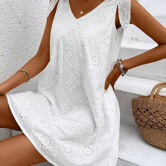 Damen Sommerkleid mit verspielten Schleifen von EB