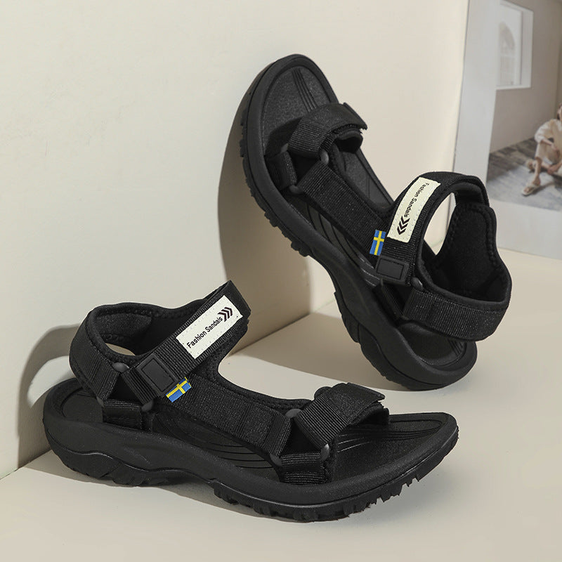 Damen Sportliche Outdoor-Sandalen mit verstellbarem Riemensystem und rutschfester Sohle EB