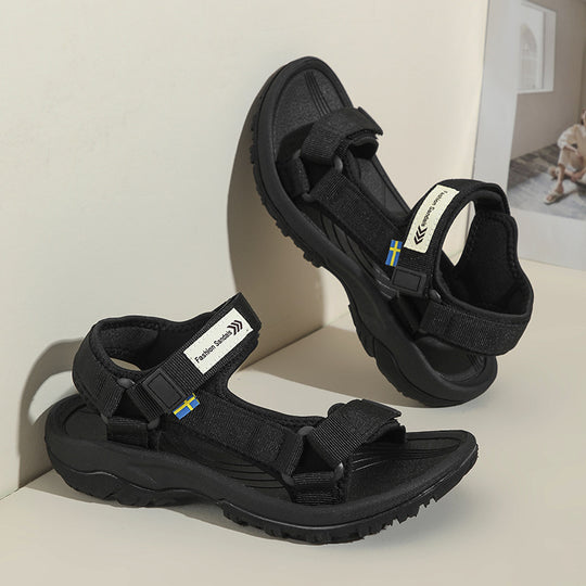 Damen Sportliche Outdoor-Sandalen mit verstellbarem Riemensystem und rutschfester Sohle EB