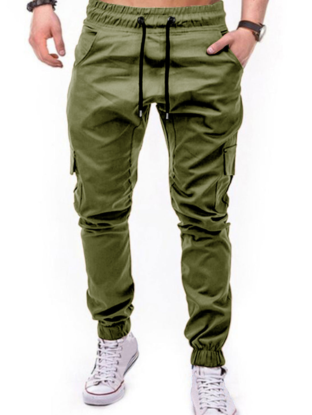 Herren Cargo-Hose mit elastischem Bund und praktischen Multifunktions-Pockets EB