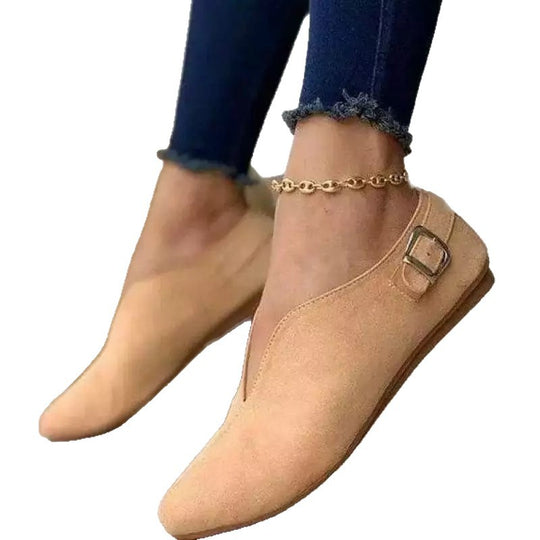 Damen Mokassins mit elegantem V-Ausschnitt von EB