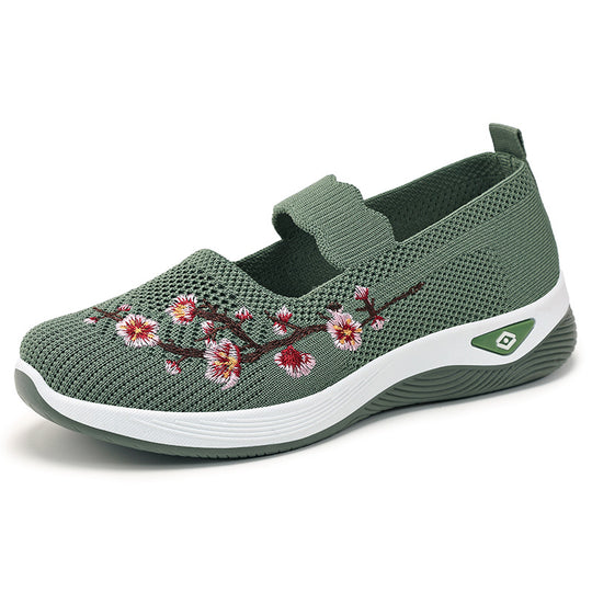 Damen atmungsaktive und dekorative Slip-On Schuhe EB