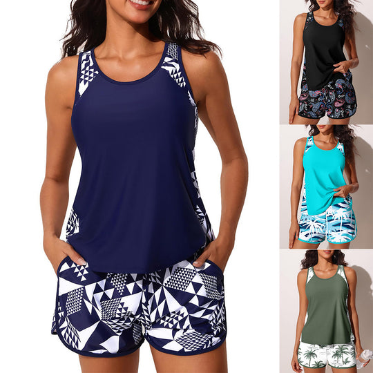 Damen Sportliches Oberteil und Shorts-Set EB