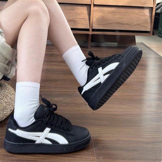 Damen Modische Sneakers mit hoher Gummisohle und atmungsaktivem Obermaterial EB