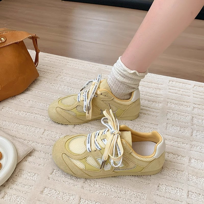 Damen Sportliche Sneaker mit atmungsaktivem Netz-Obermaterial und modischem Design EB