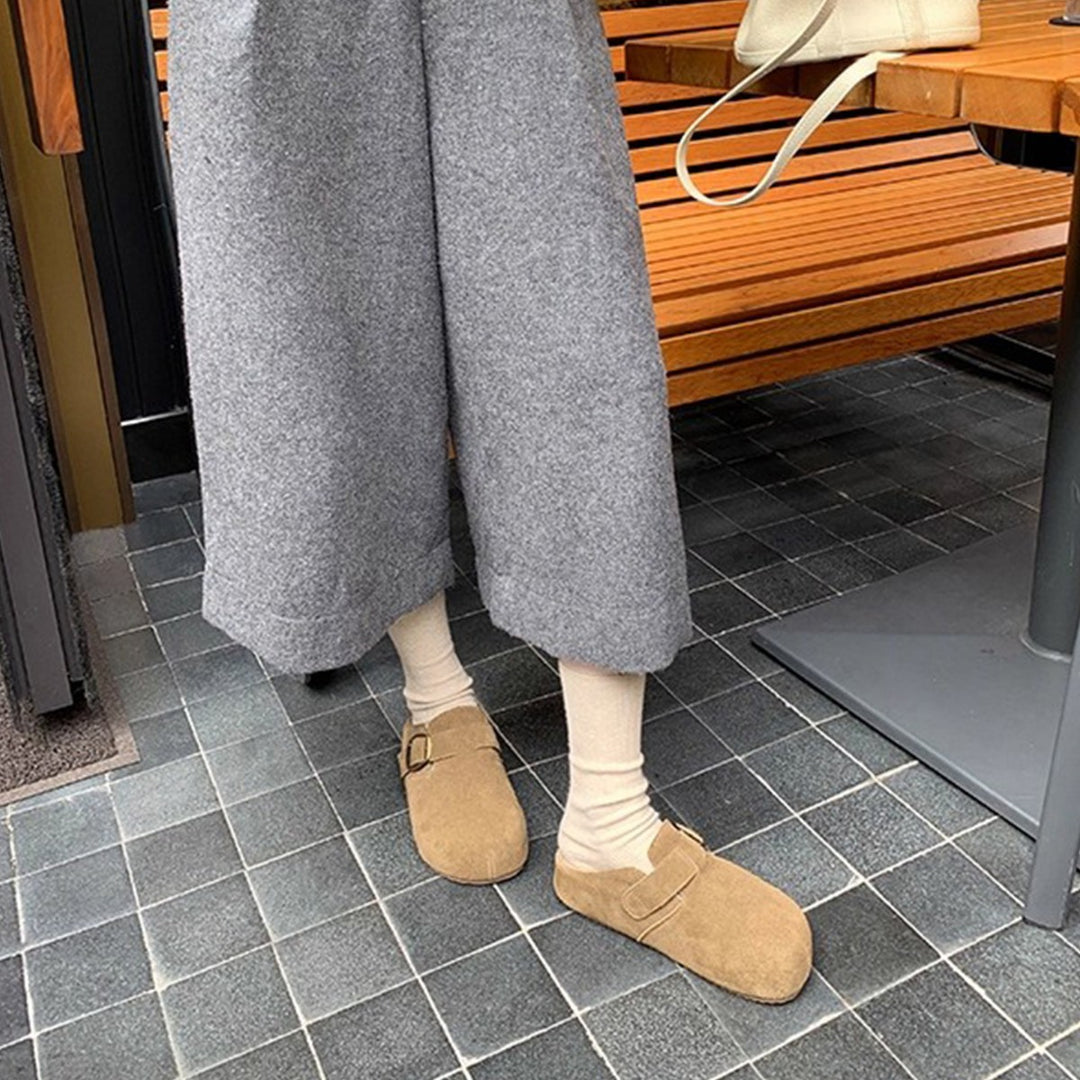 Damen Kuschelige Hausschuhe mit flauschigem Innenfutter und rutschfester Sohle EB