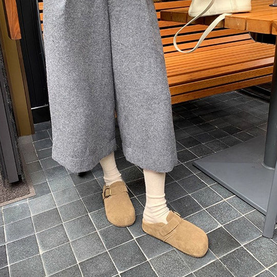 Damen Kuschelige Hausschuhe mit flauschigem Innenfutter und rutschfester Sohle EB