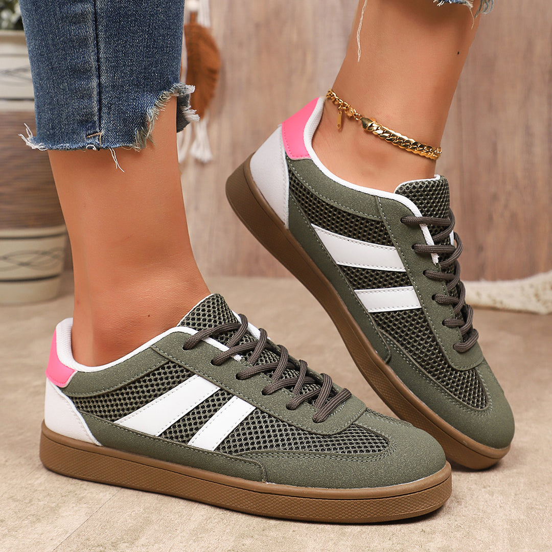 Damen Atmungsaktive Freizeitsneaker mit modischem Netzdesign EB
