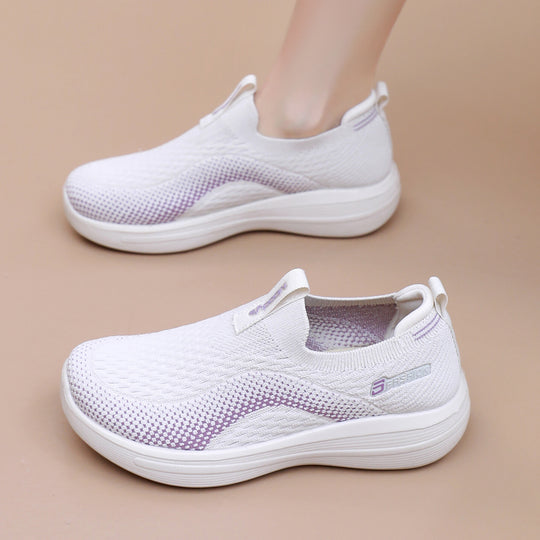 Damen Bequeme Slip-On Sneakers mit flexiblem Komfortdesign EB