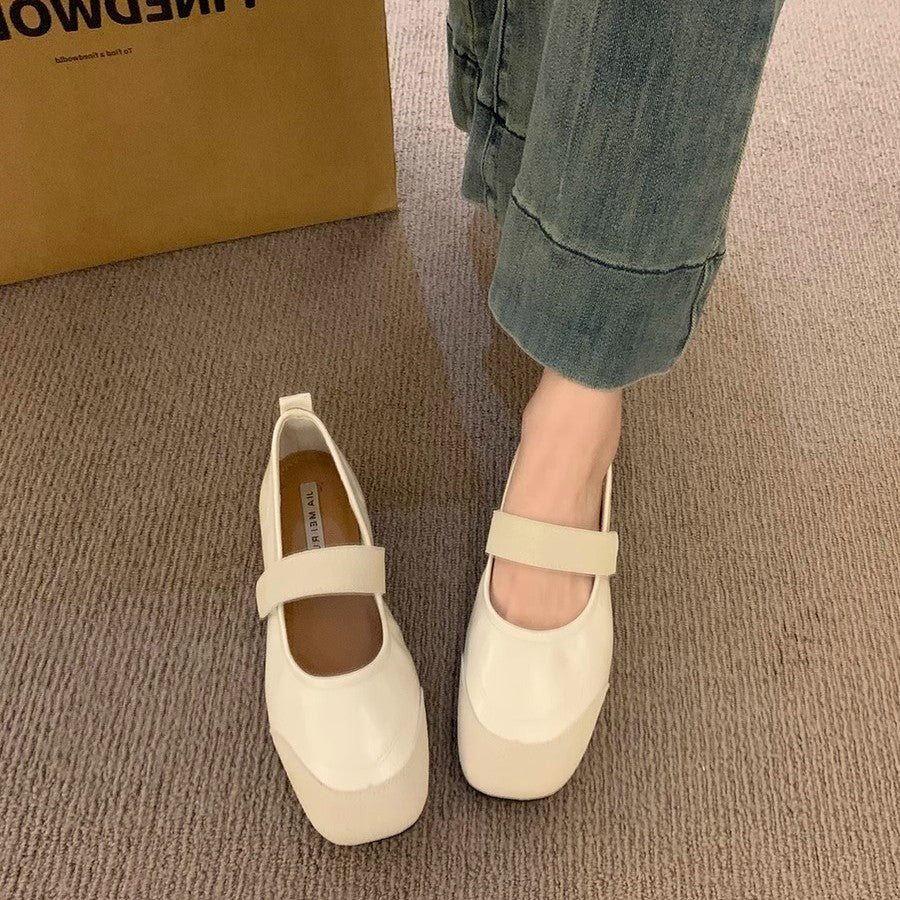 Damen Ballerina-Pumps mit verstellbarem Riemchen und elastischen Komfortsohle EB