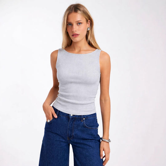 Damen Trägershirt mit verspieltem Polka-Dots-Muster EB