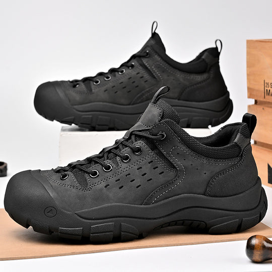 Herren robuste Trekking-Schuhe mit stoßdämpfender Sohle und atmungsaktivem Obermaterial EB