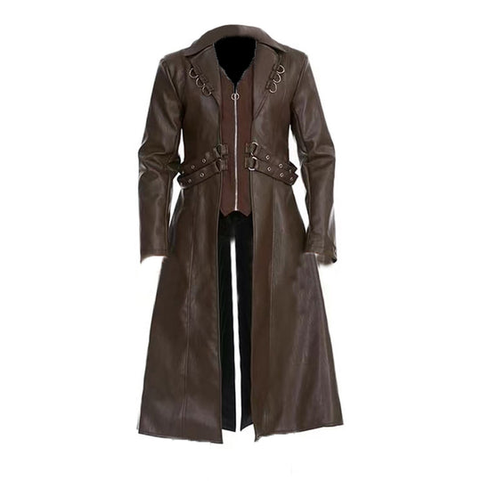 Damen elegante lange jacke mit gefüttertem Innenfutter EB