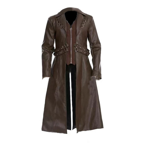Damen elegante lange jacke mit gefüttertem Innenfutter EB
