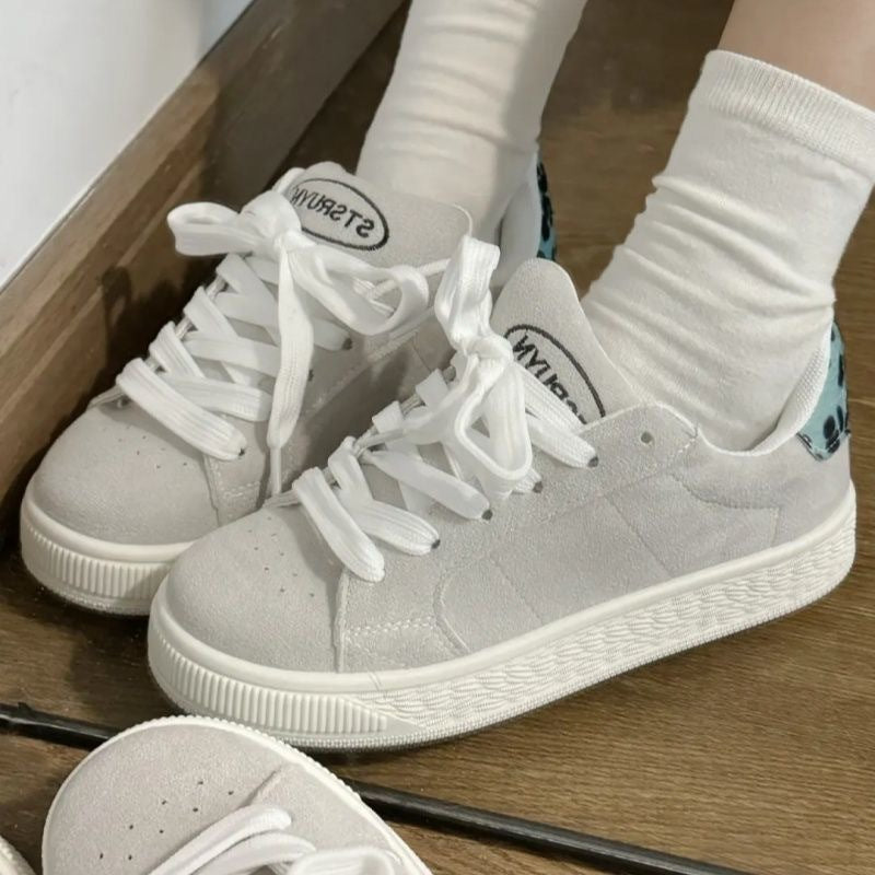 Damen Modische Sneakers mit weichem Obermaterial und rutschfester Sohle EB
