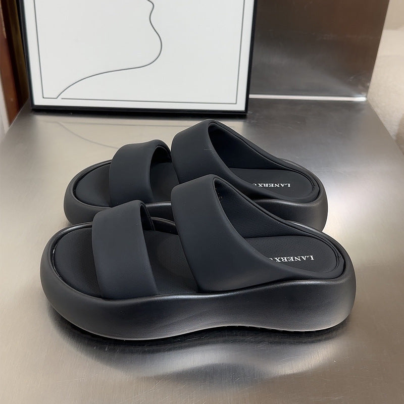 Damen Bequeme Wellness-Pantoletten mit ergonomischem Fußbett und rutschfester Sohle EB