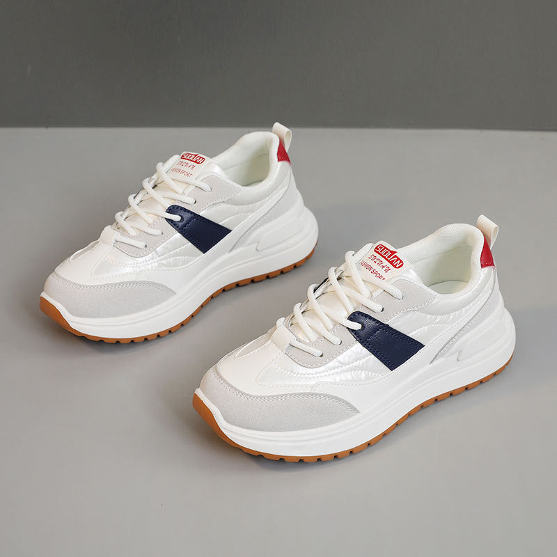 Damen modische und bequeme Sneakers mit stoßdämpfendem Laufprofil EB