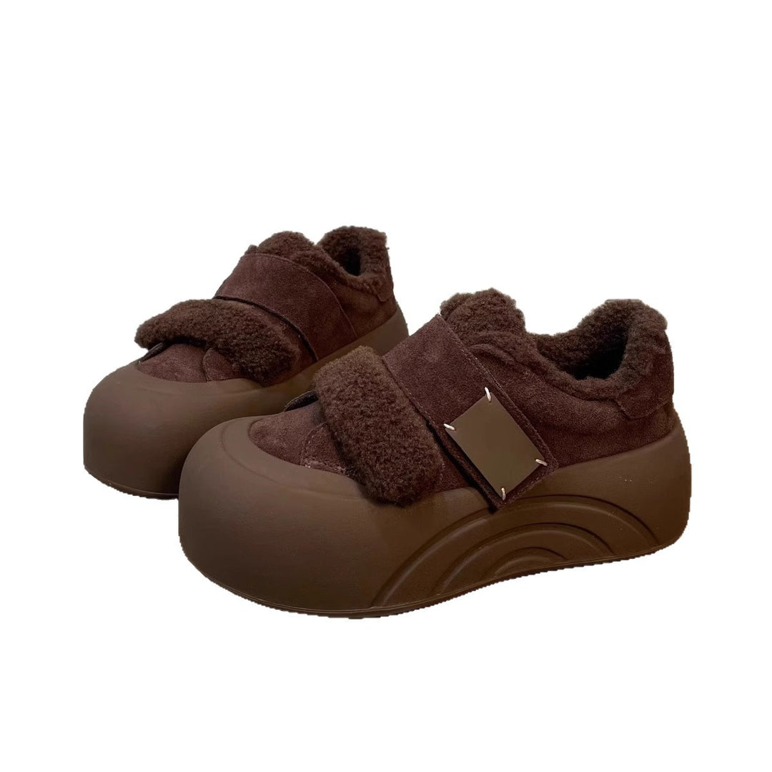 Damen Plüschgefütterte Slip-On Sneakers EB
