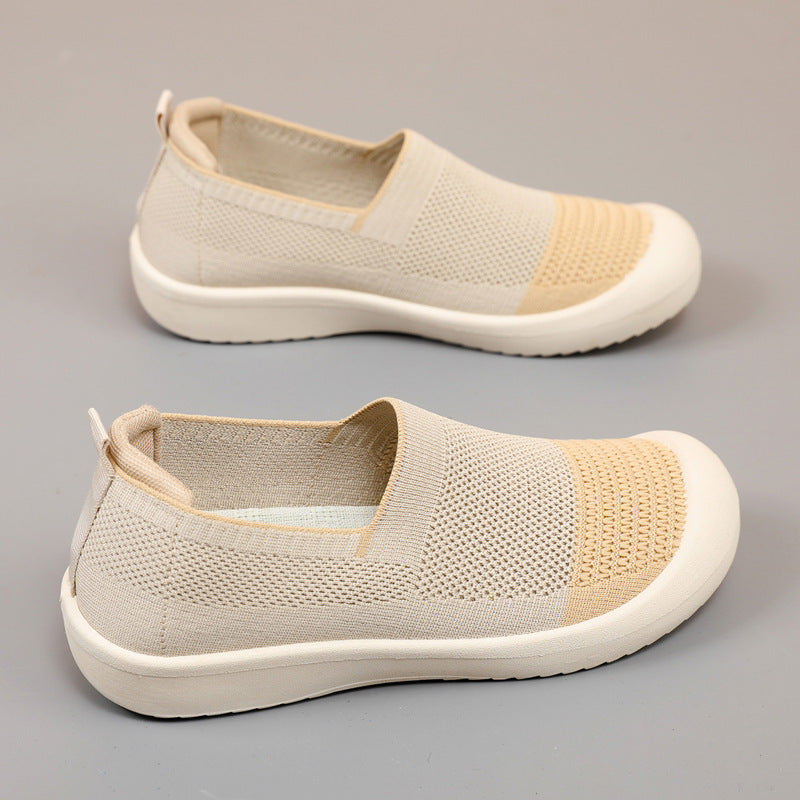 Damen Slip-On Sneakers mit atmungsaktivem Mesh-Obermaterial EB