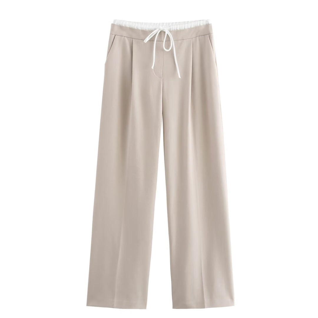 Damen elegante und bequeme Palazzo-Hose EB