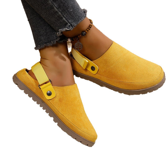 Damen Komfortable Clogs mit verstellbarem Riemen EB