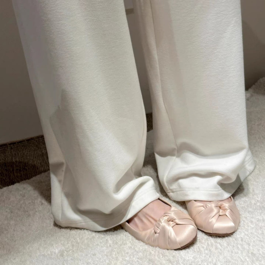 Damen Ballerinas mit weich gepolstertem Futter und eleganter Schleife EB