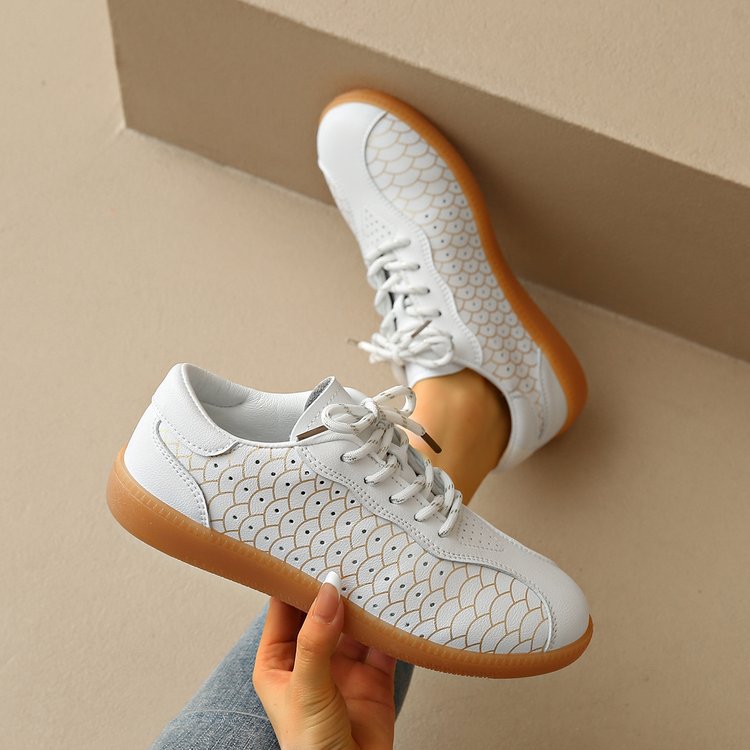 Damen modische Sneakers mit einzigartigem Musterdruck EB