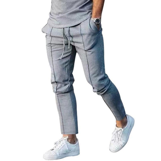 Herren Sportliche Freizeithose mit seitlichen Taschen und elastischem Bund EB