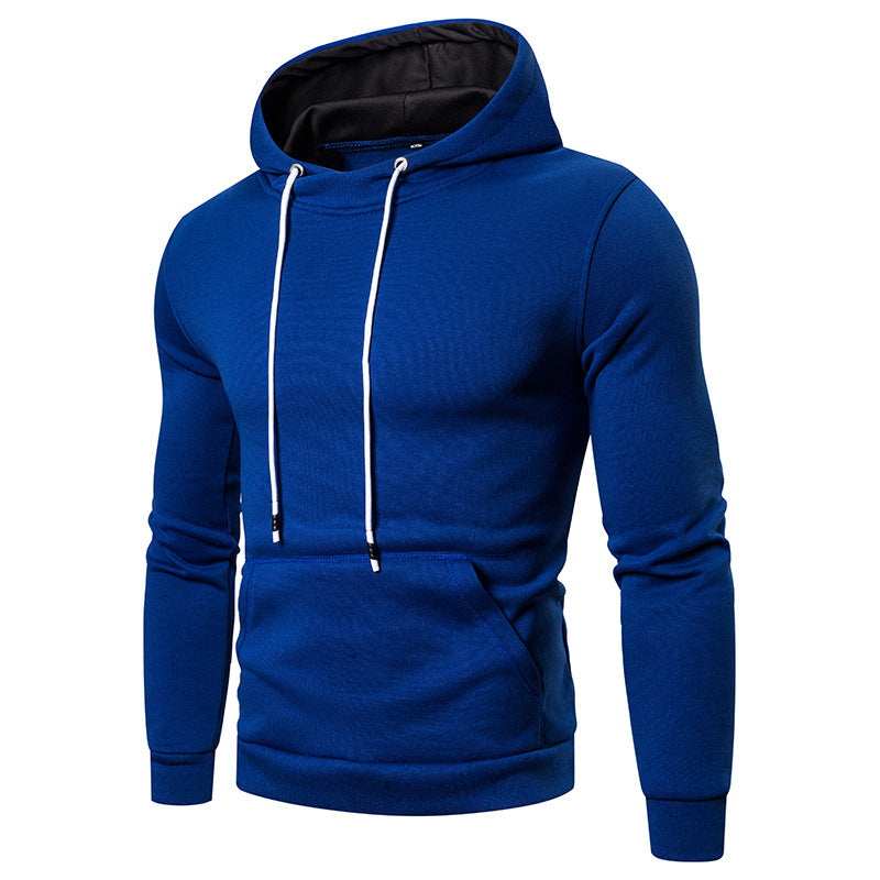 Herren Sportlicher Kapuzenpullover aus weichgewebtem Material mit praktischer Kängurutasche EB
