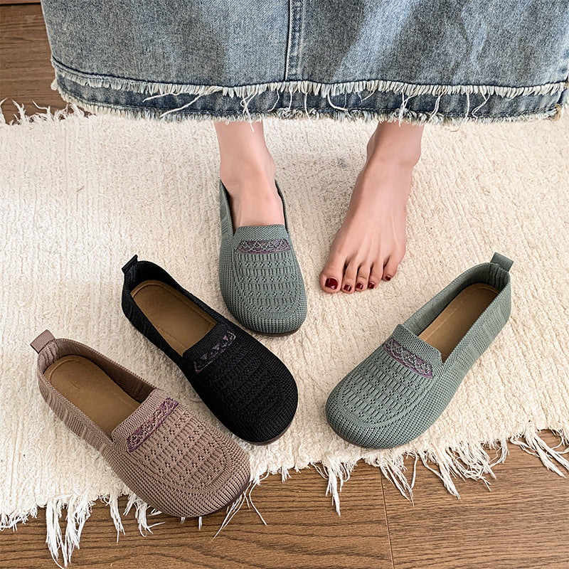 Damen Atmungsaktive Slip-On Schuhe mit flexiblem Design EB