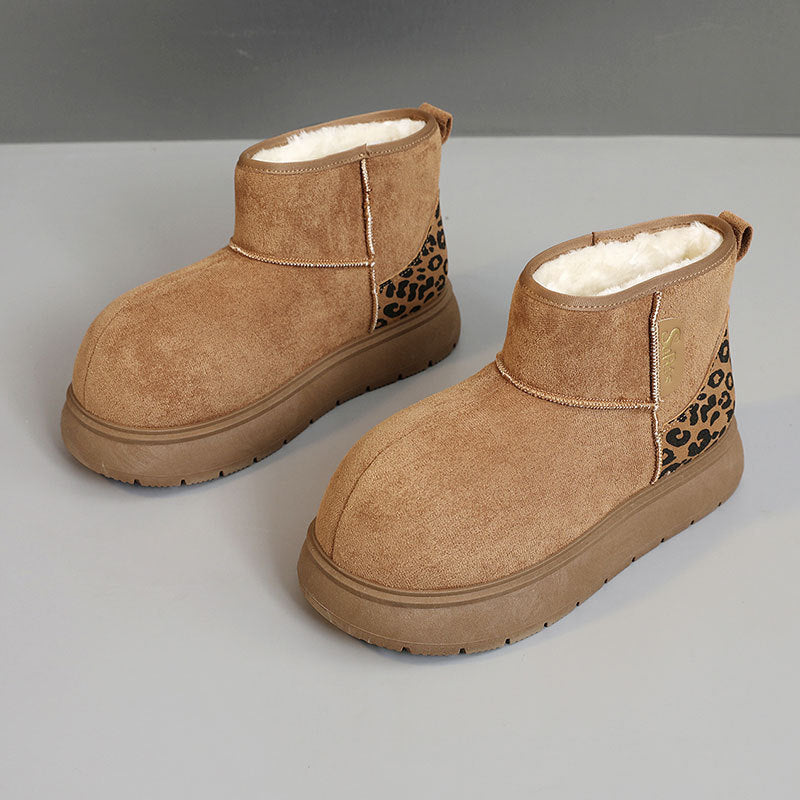 Damen warme und kuschelige Winterstiefeletten EB