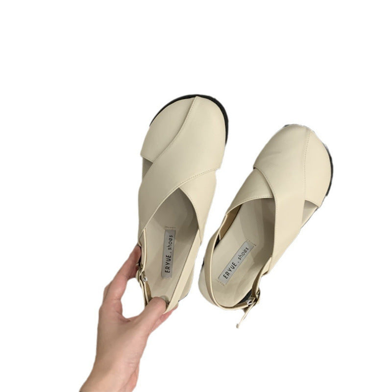 Damen Komfortable Sandalen mit praktischem Klettverschluss und modernem Schnitt EB