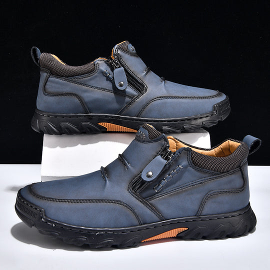 Herren Bequeme und elegante Stiefeletten mit Reißverschluss EB