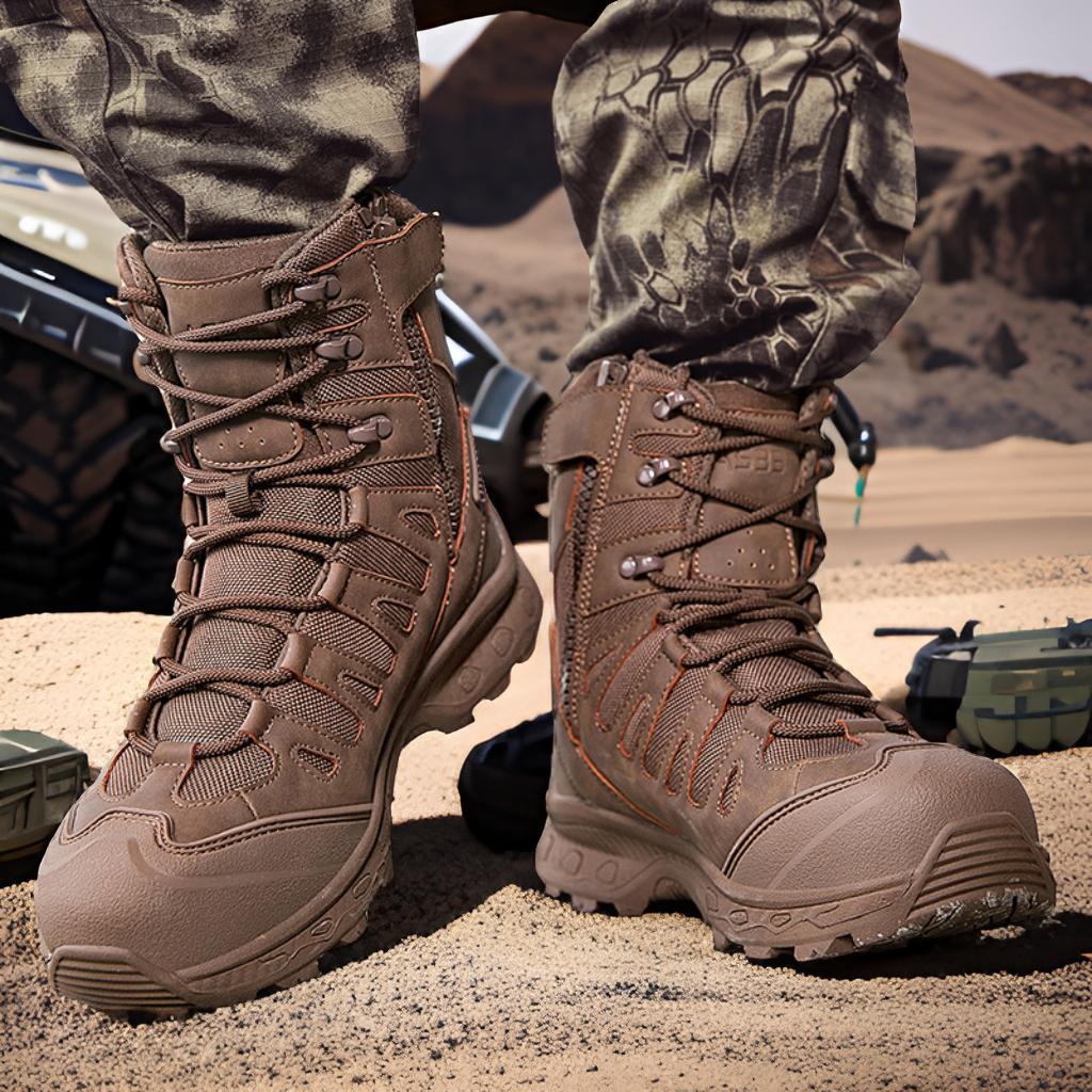 Herren Multifunktionale Trekkingstiefel mit rutschfester Sohle und hohem Knöchelschutz EB