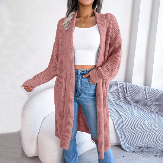EB | Einfarbige Strickjacke für Elegante Outfits