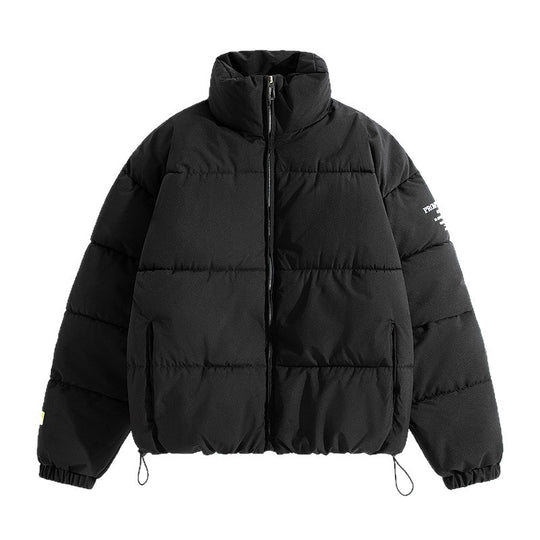 Damen modische Steppjacke mit hohem Kragen und praktischen Taschen EB