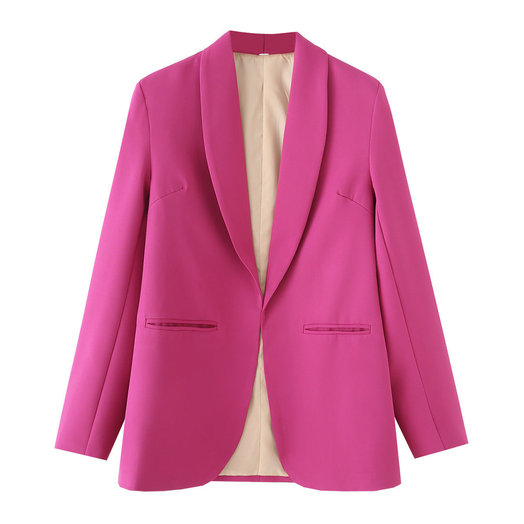 Damen eleganter Blazer mit modernem Schnitt und praktischen Taschen EB
