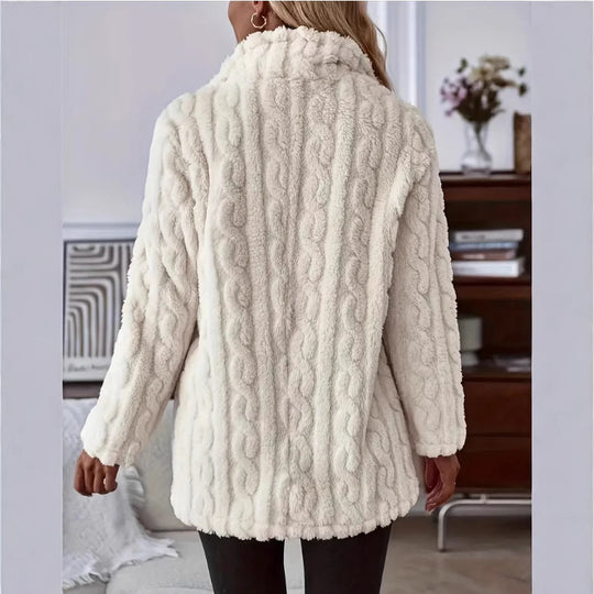 Damen Kuschelige und stilvolle Teddyjacke EB