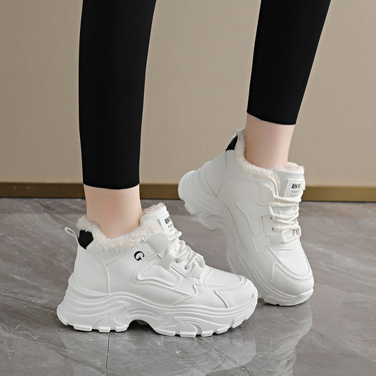 Damen Winterliche Chunky Sneakers mit kuscheligem Innenfutter EB
