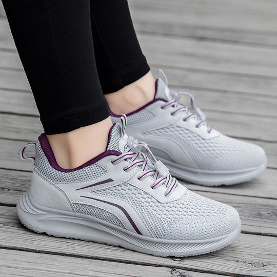 Damen Leichte Mesh-Laufschuhe mit innovativem Schnellschnürsystem EB