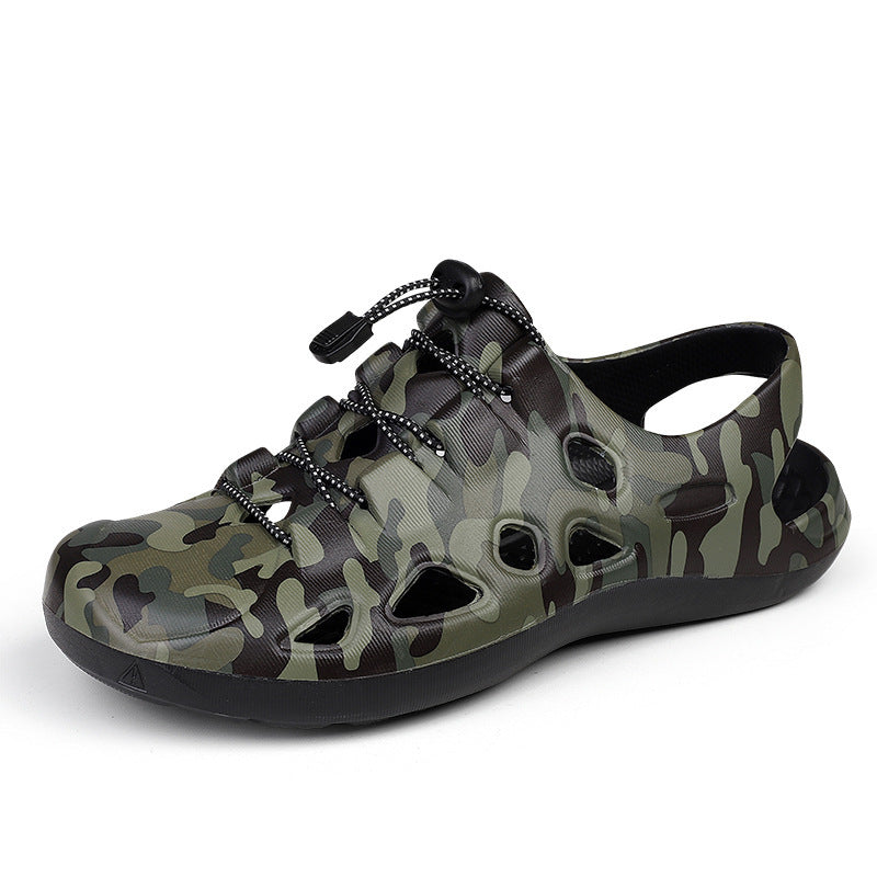 Damen Bequeme und rutschfeste Outdoor-Sandalen mit elastischem Schnürsystem EB