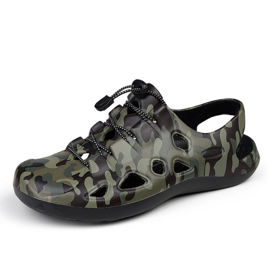 Damen Bequeme und rutschfeste Outdoor-Sandalen mit elastischem Schnürsystem EB