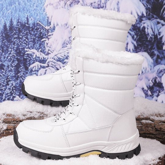 Damen Isolierte Winterstiefel mit rutschfester Sohle und warmem Futter EB
