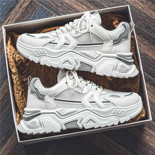 Damen Sportliche Mesh Sneakers mit strapazierfähigem Sohlenprofil EB
