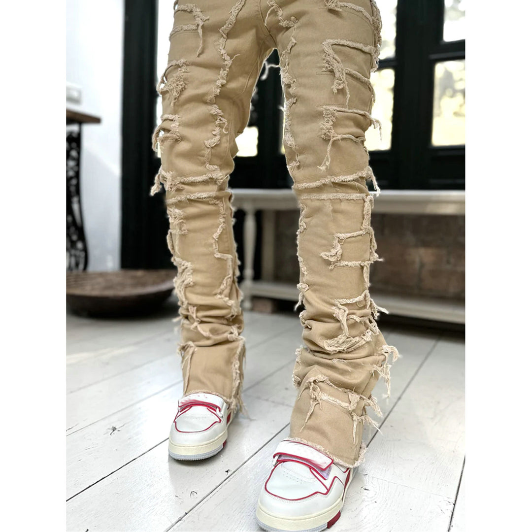 Herren lässige Ripped Jeans im modischen Schnitt EB