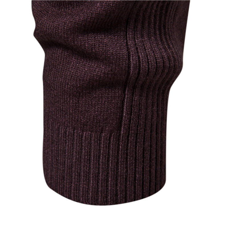 Herren Rollkragenpullover aus weichem Strickmaterial mit feiner Rippstruktur EB