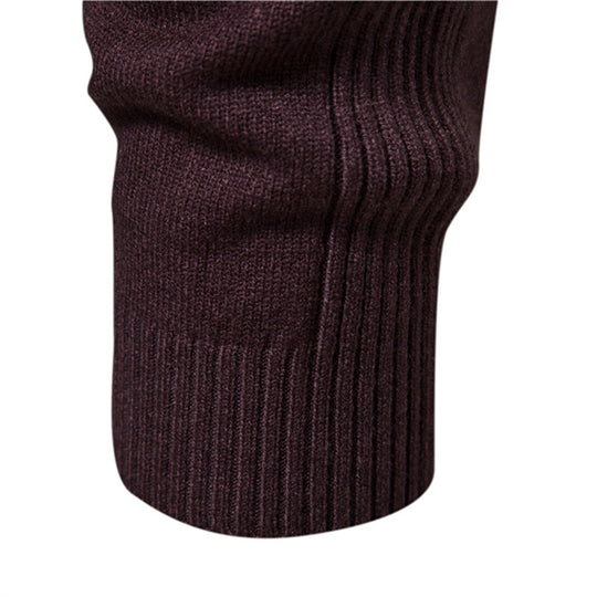 Herren Rollkragenpullover aus weichem Strickmaterial mit feiner Rippstruktur EB